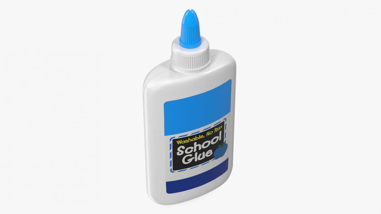 3D School Glue Bottle 200g model