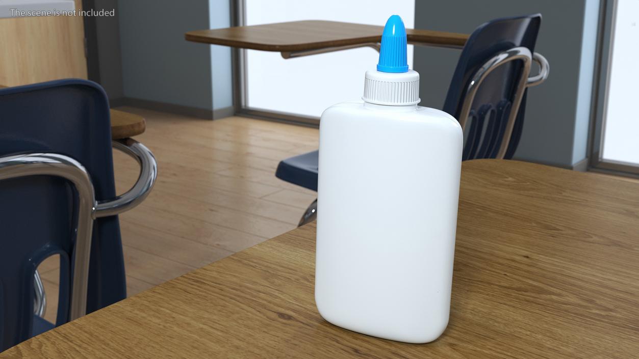 3D School Glue Bottle 200g model