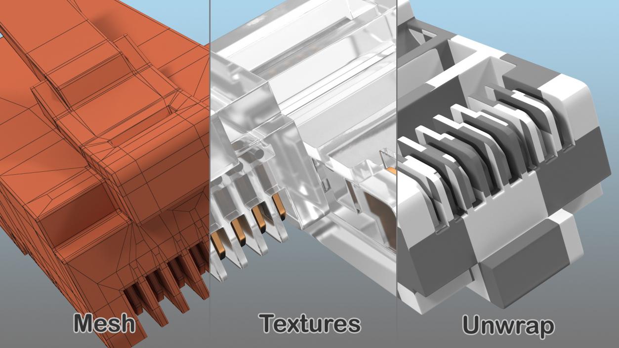 Connector RJ45 3D model