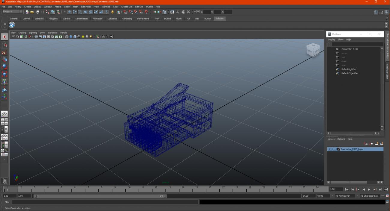 Connector RJ45 3D model