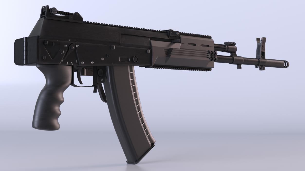 3D Kalashnikov AK-12 2011 with Folded Buttstock New model