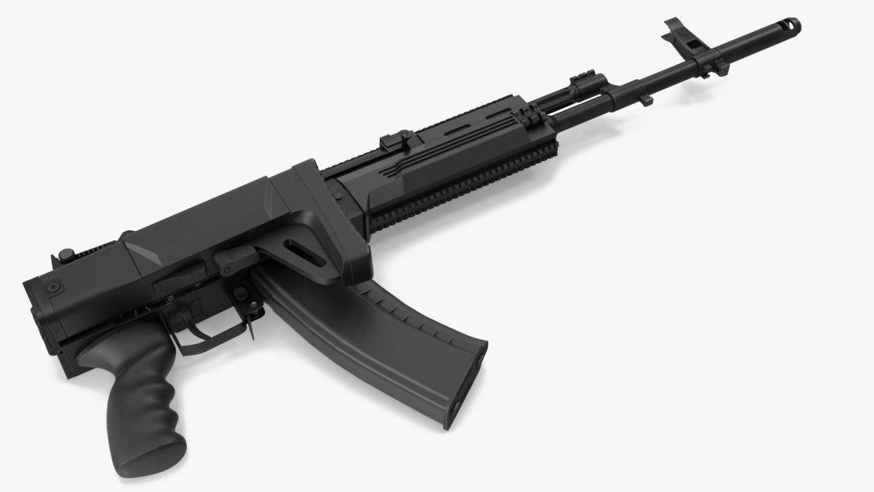 3D Kalashnikov AK-12 2011 with Folded Buttstock New model