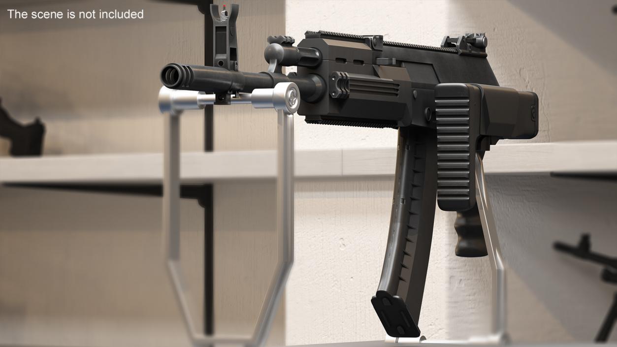 3D Kalashnikov AK-12 2011 with Folded Buttstock New model