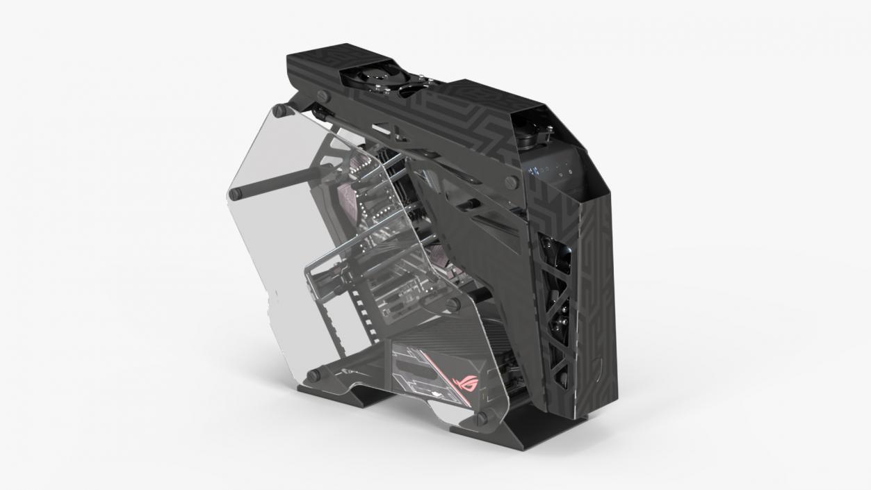 3D Modern Gaming PC Off State