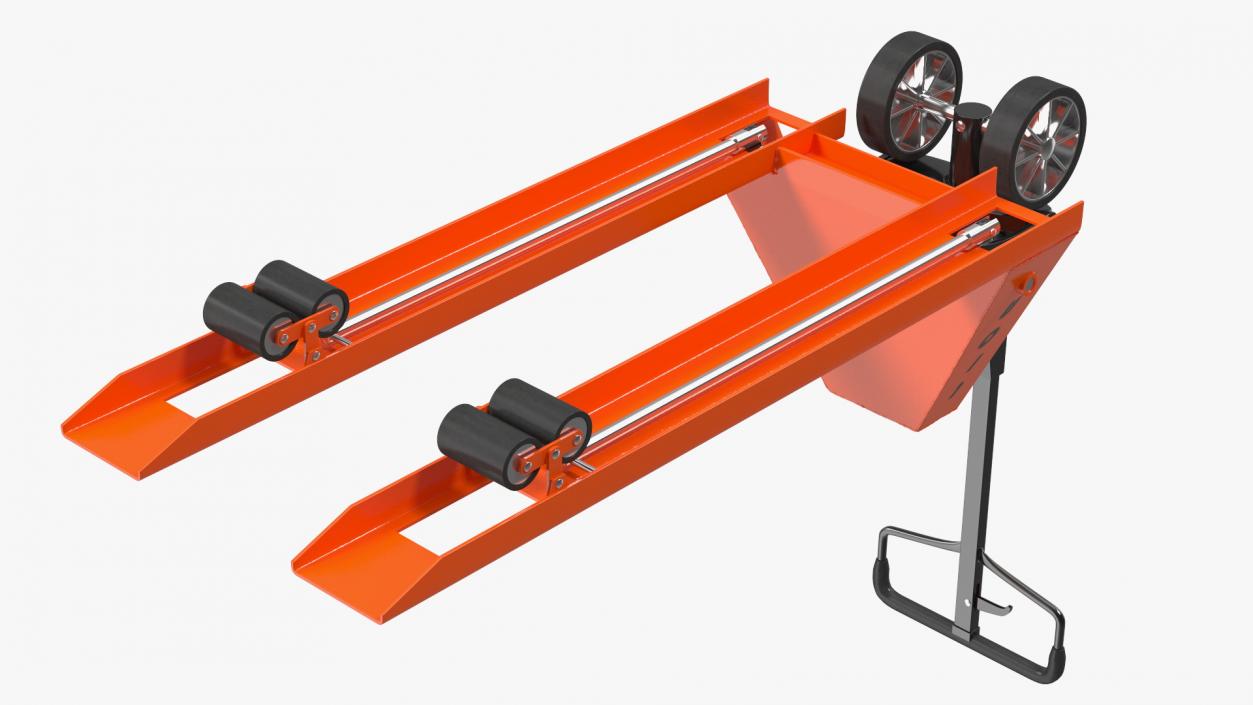 3D Premium Hand Brake Pallet Jack Rigged for Cinema 4D