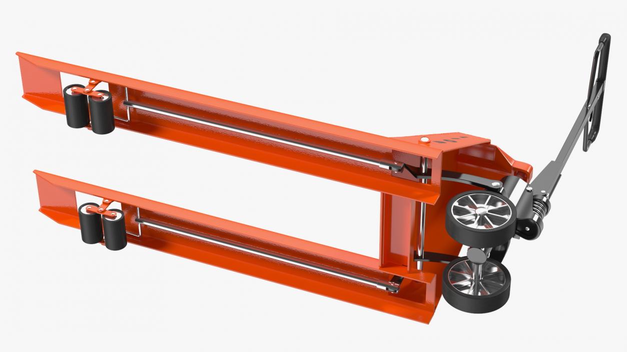 3D Premium Hand Brake Pallet Jack Rigged for Cinema 4D