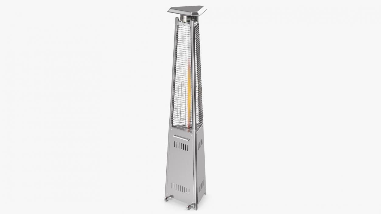 3D Outdoor Pyramid Patio Heater On