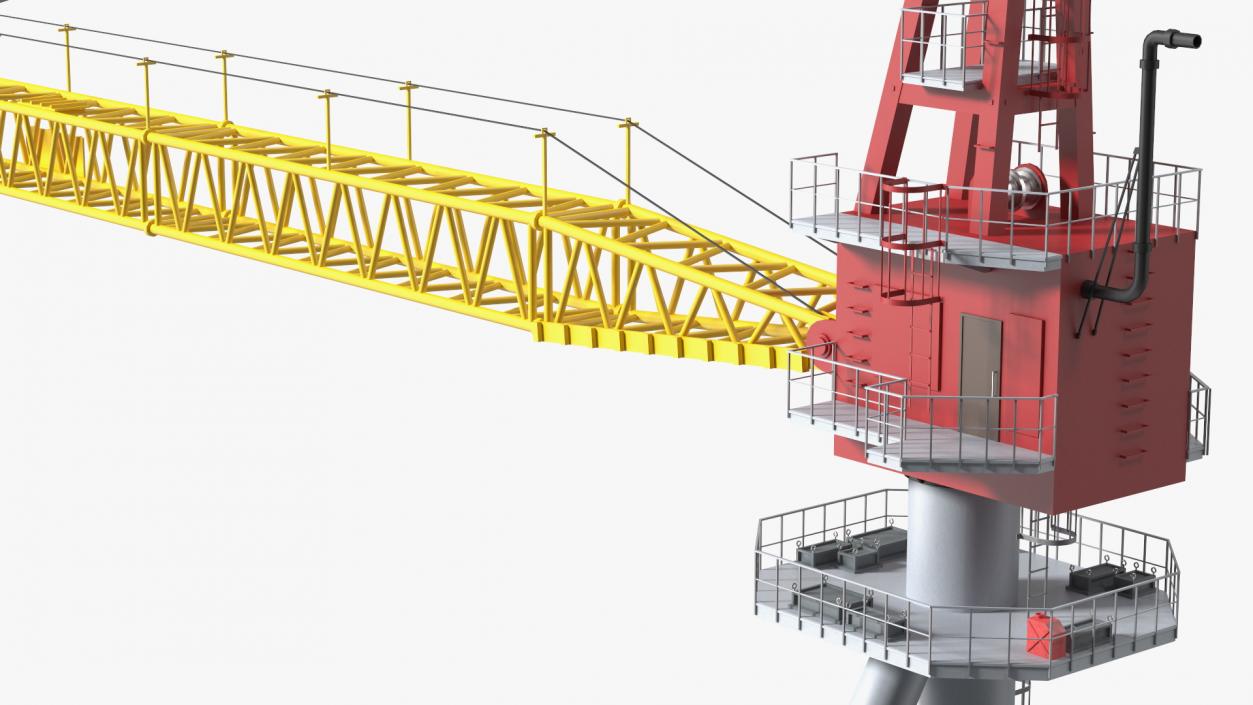 Industrial Arrow Crane 3D