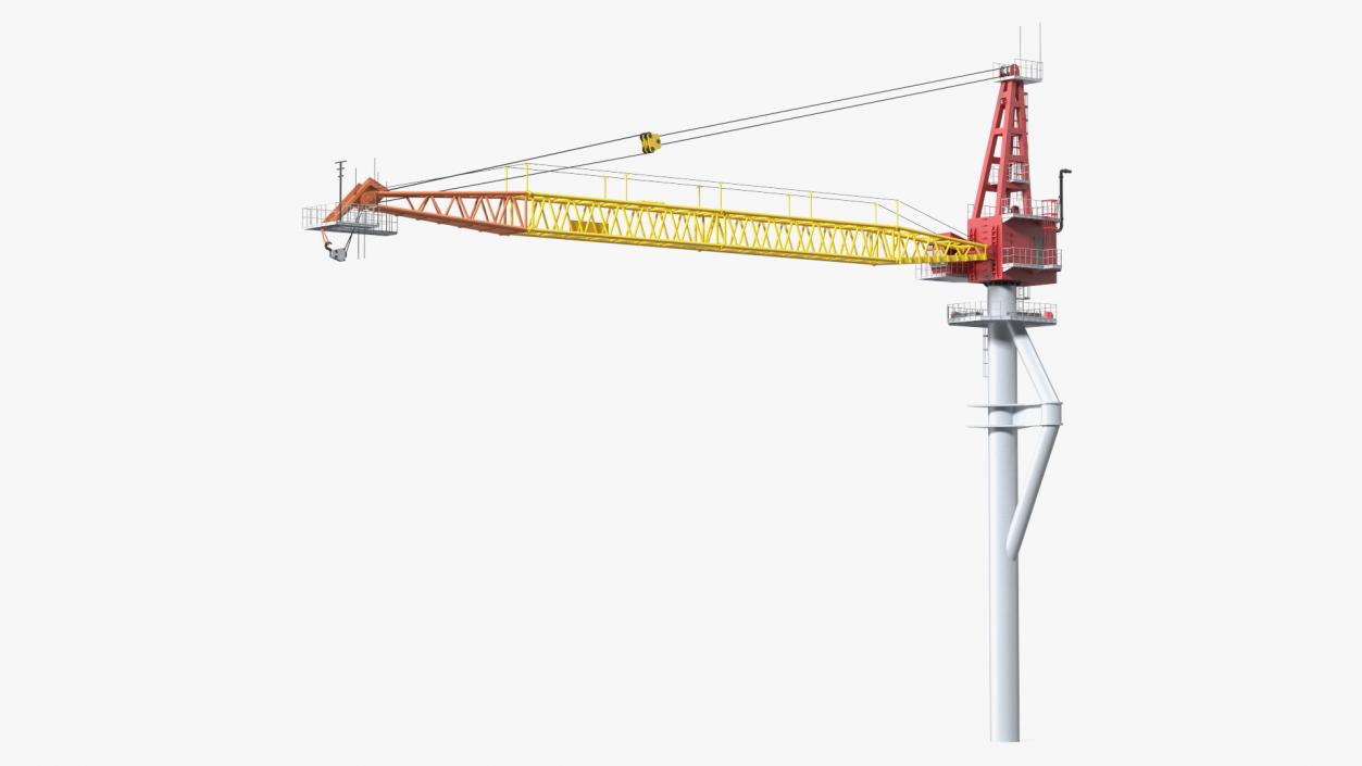 Industrial Arrow Crane 3D