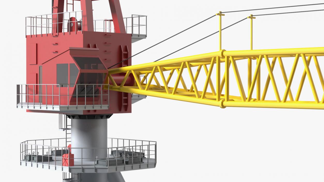 Industrial Arrow Crane 3D