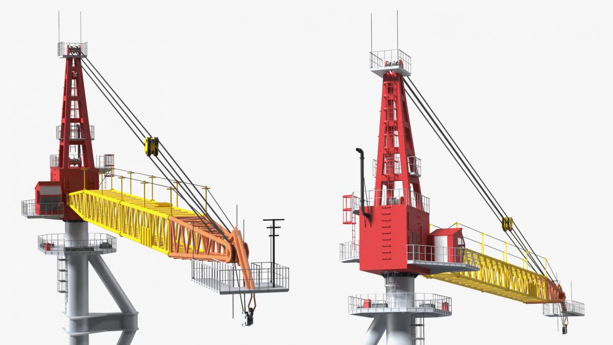 Industrial Arrow Crane 3D