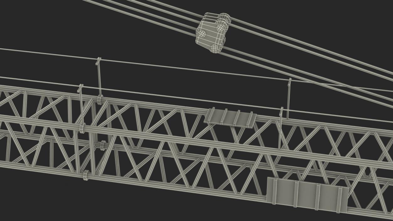 Industrial Arrow Crane 3D