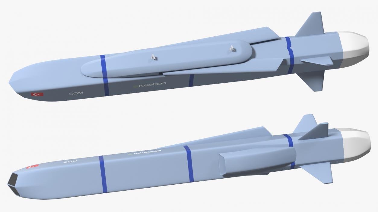 3D model Rocketsan SOM-J Cruise Missile