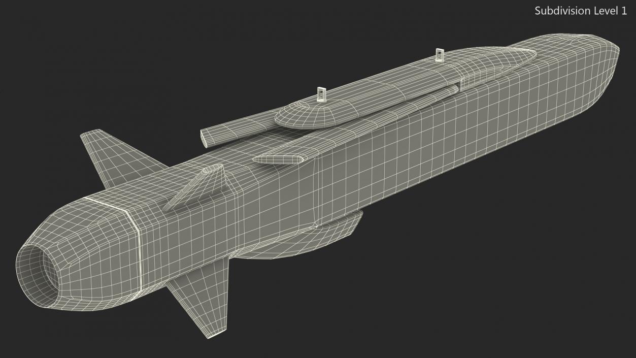 3D model Rocketsan SOM-J Cruise Missile