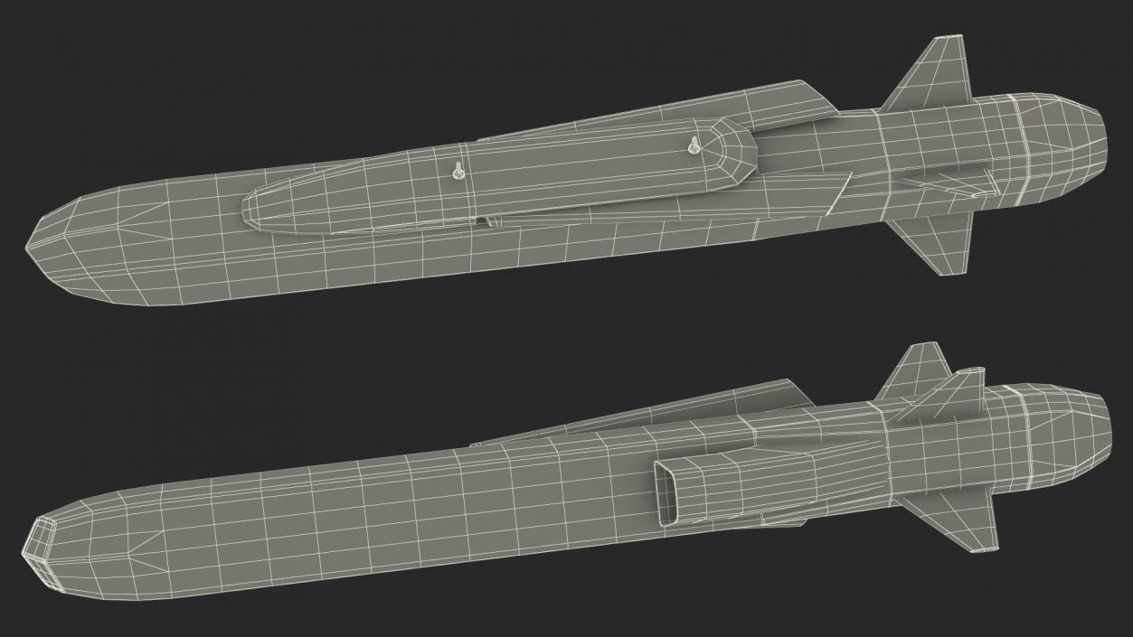 3D model Rocketsan SOM-J Cruise Missile