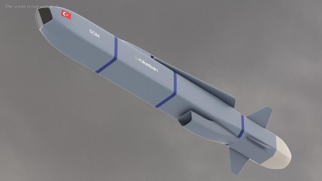 3D model Rocketsan SOM-J Cruise Missile