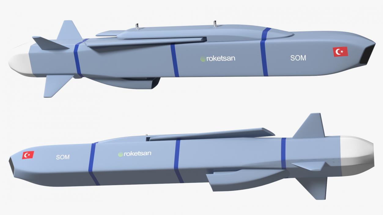 3D model Rocketsan SOM-J Cruise Missile