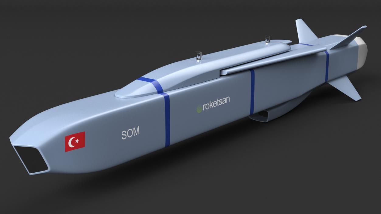 3D model Rocketsan SOM-J Cruise Missile