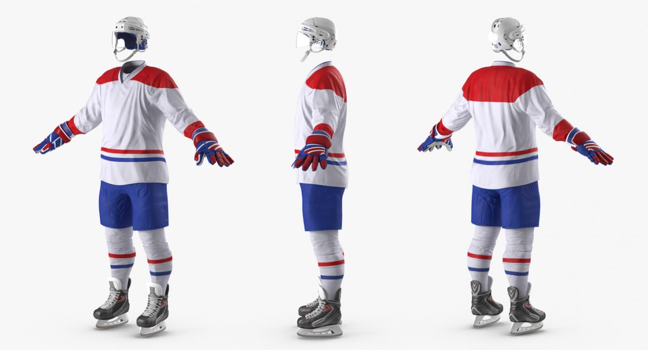 3D Hockey Player Generic 5 model