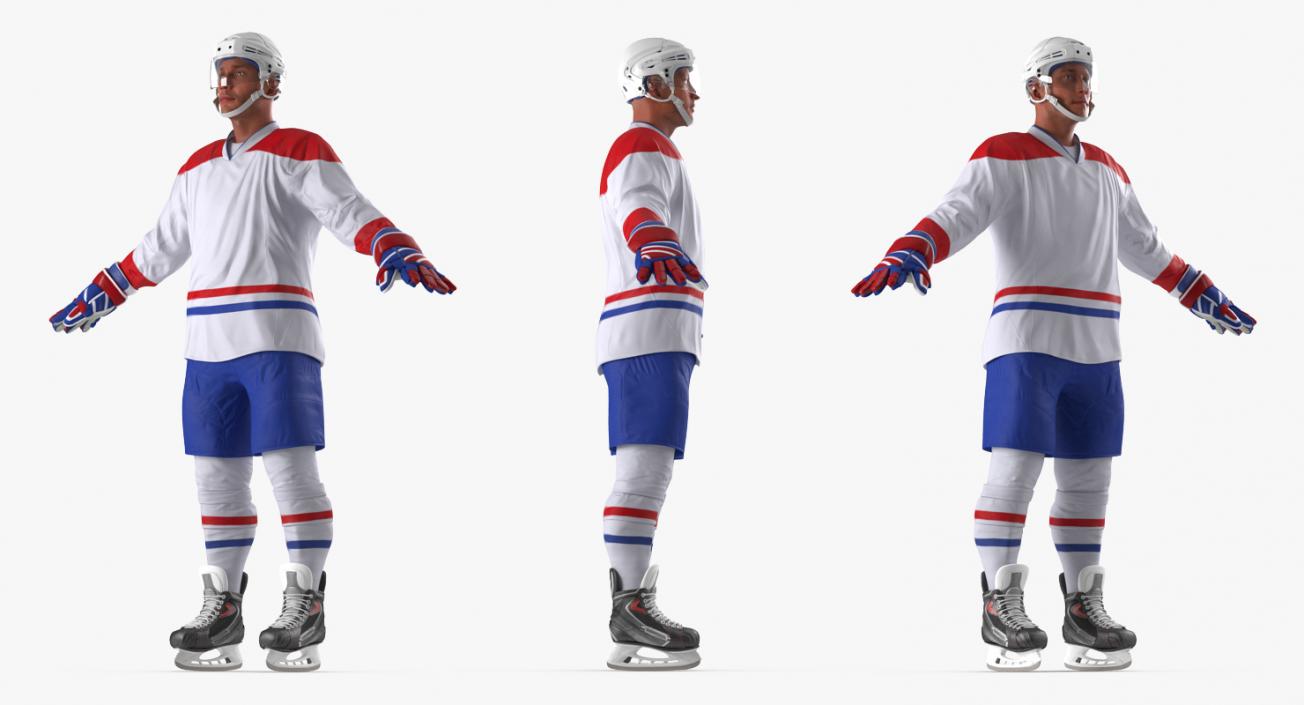 3D Hockey Player Generic 5 model