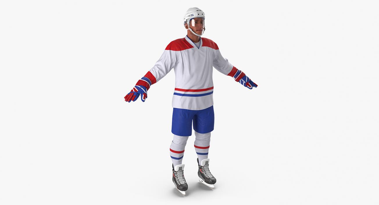 3D Hockey Player Generic 5 model