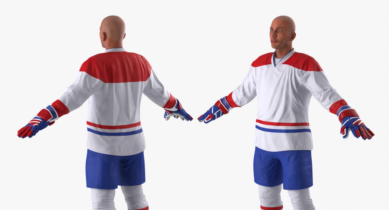 3D Hockey Player Generic 5 model