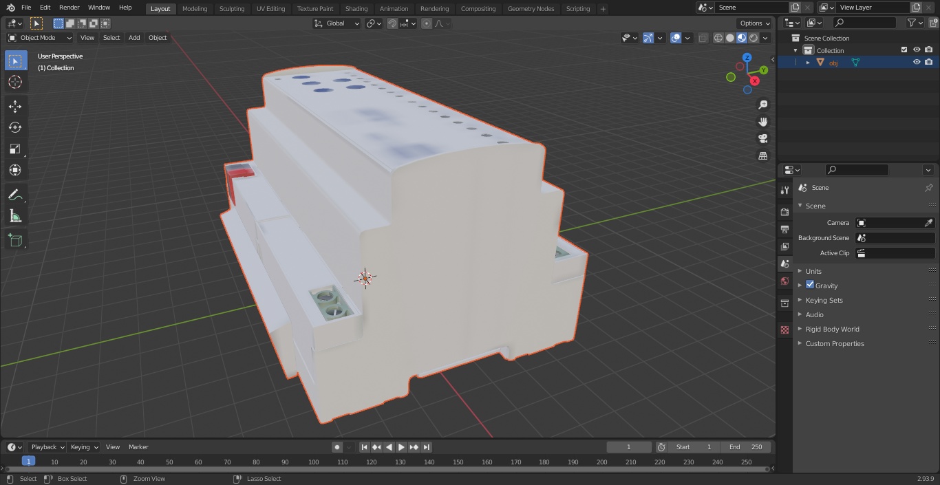 KNX Blind Actuator Eight Gang 3D model