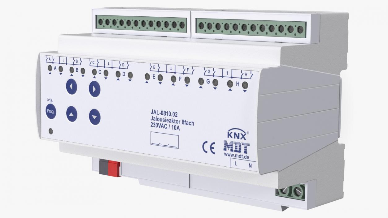 KNX Blind Actuator Eight Gang 3D model