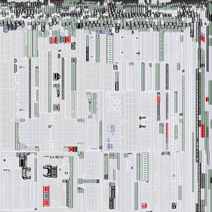 KNX Blind Actuator Eight Gang 3D model