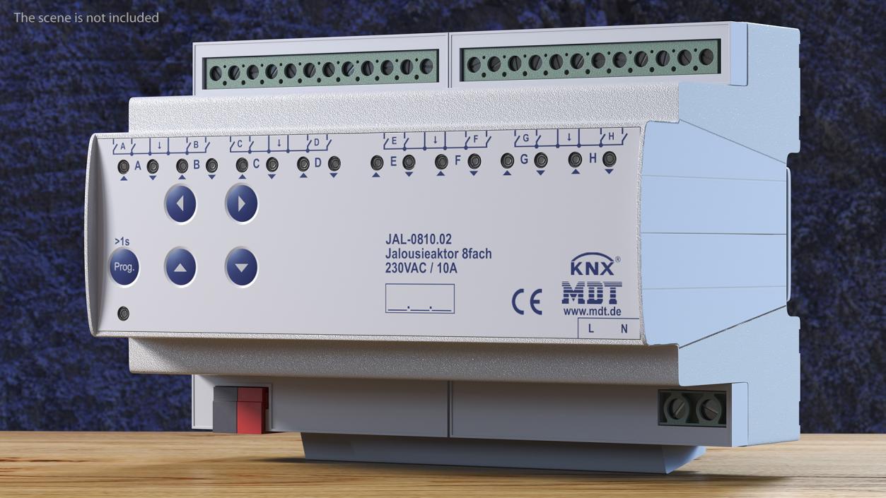 KNX Blind Actuator Eight Gang 3D model