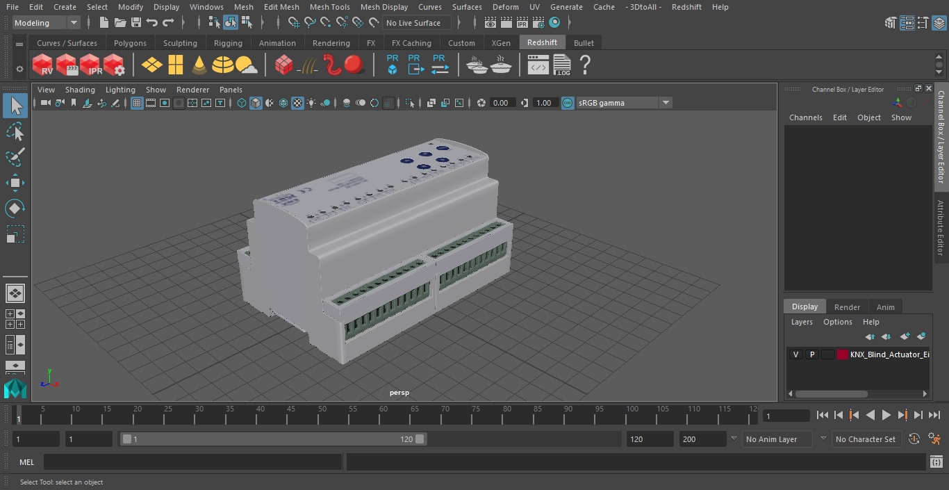 KNX Blind Actuator Eight Gang 3D model