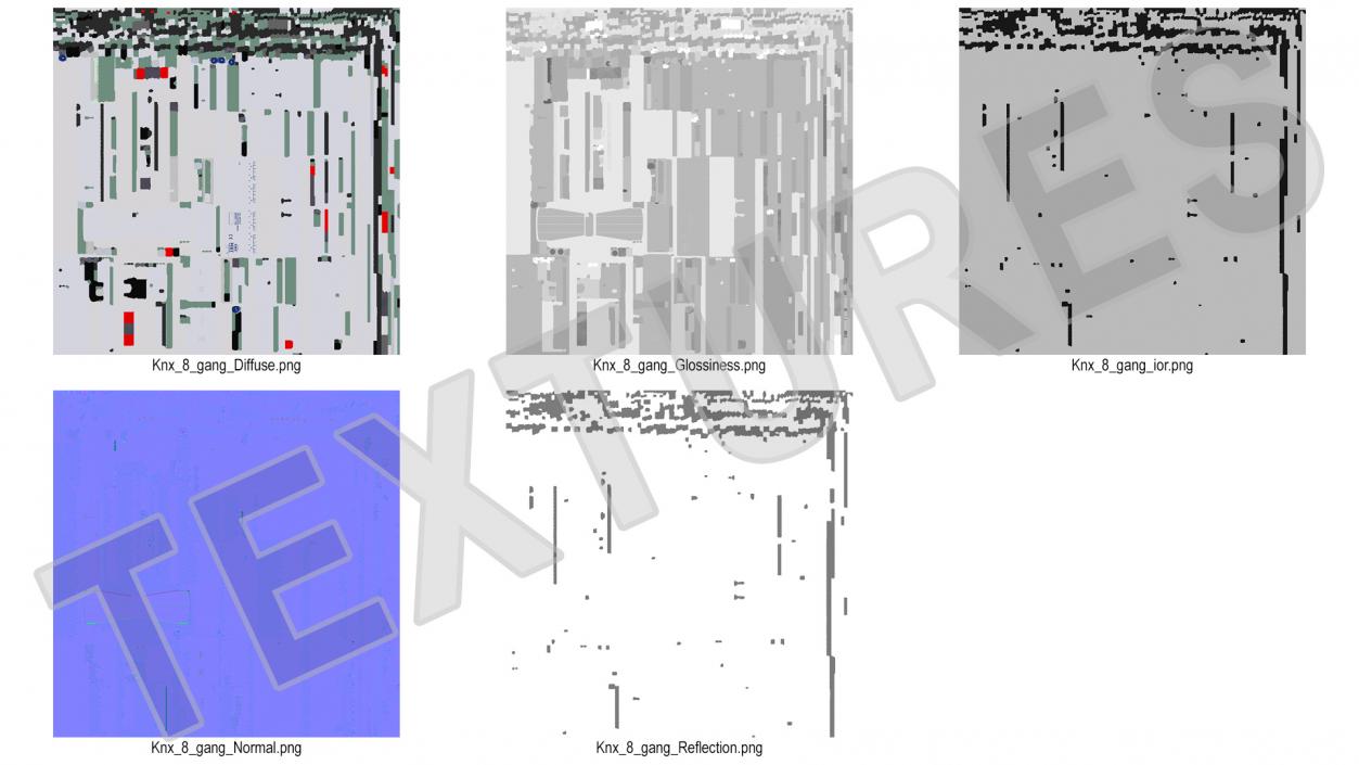 KNX Blind Actuator Eight Gang 3D model