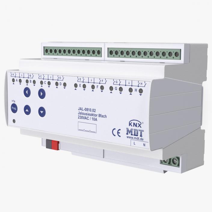 KNX Blind Actuator Eight Gang 3D model