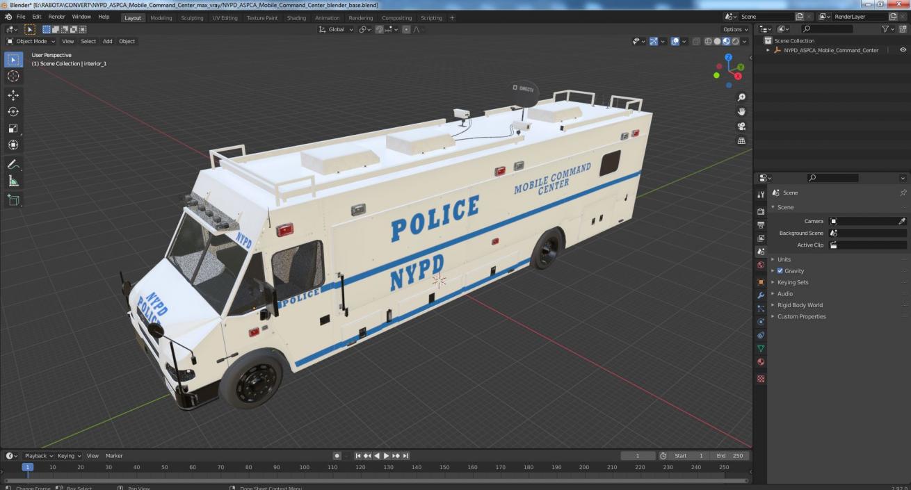 NYPD ASPCA Mobile Command Center 3D