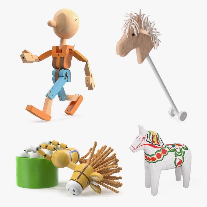 3D model Wooden Toys Collection 10