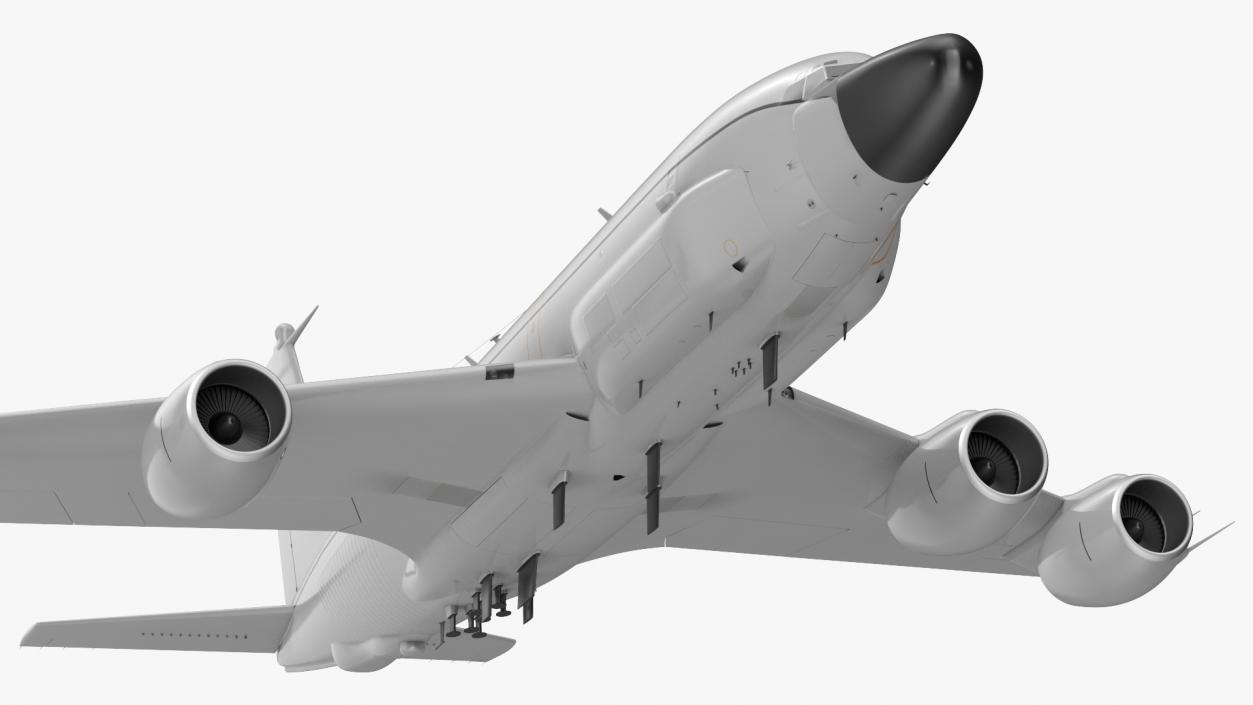 3D model Boeing RC-135 Large Reconnaissance Aircraft Flight