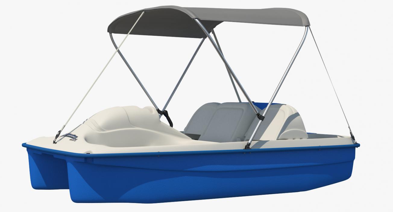 Pedal Boat with Canopy 3D