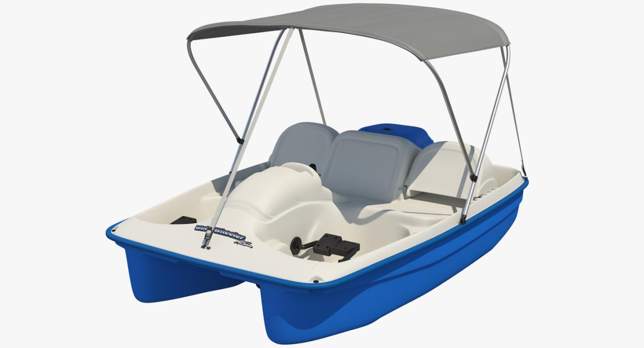 Pedal Boat with Canopy 3D