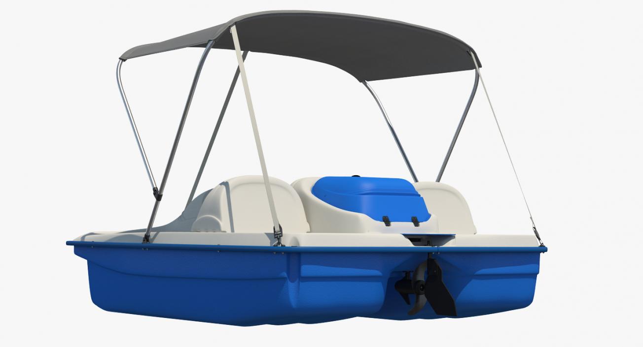 Pedal Boat with Canopy 3D