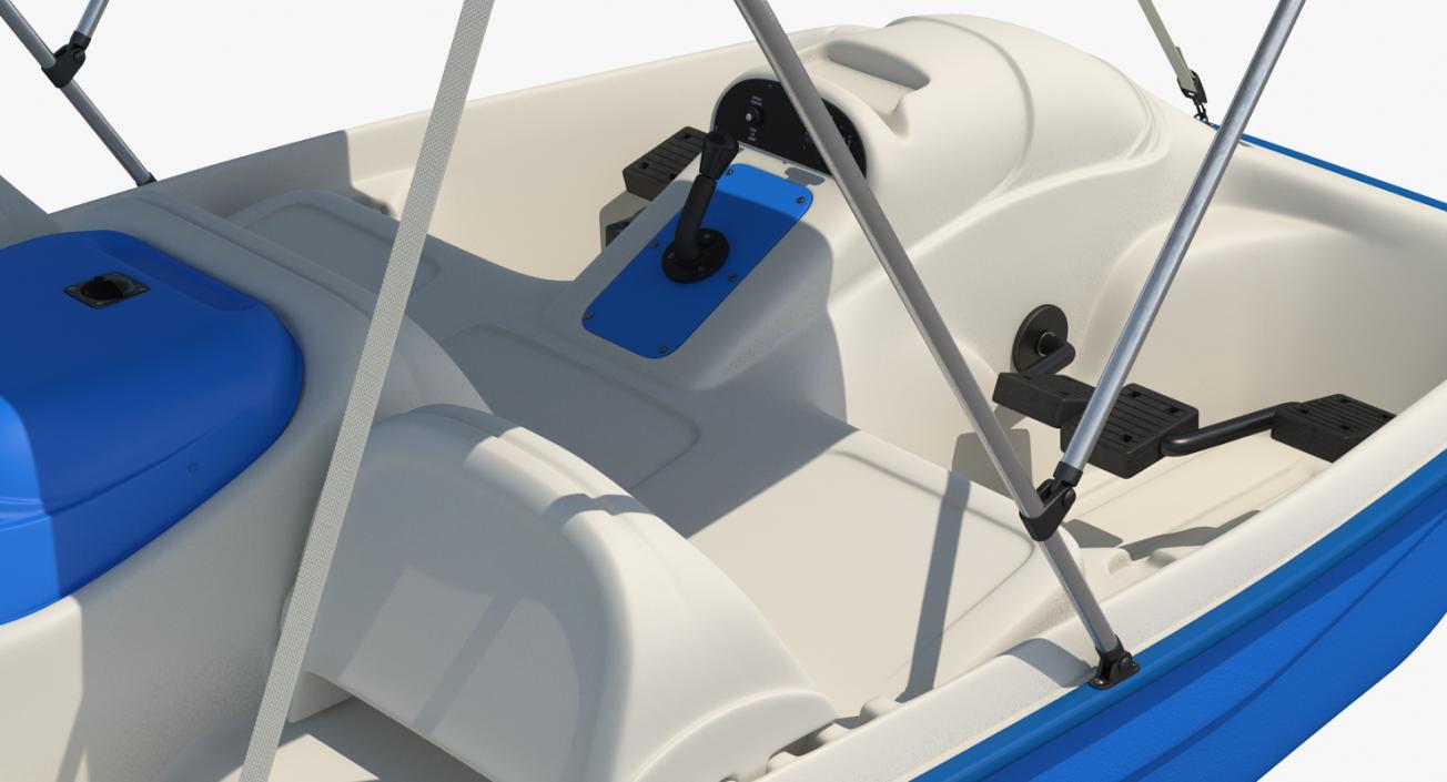 Pedal Boat with Canopy 3D