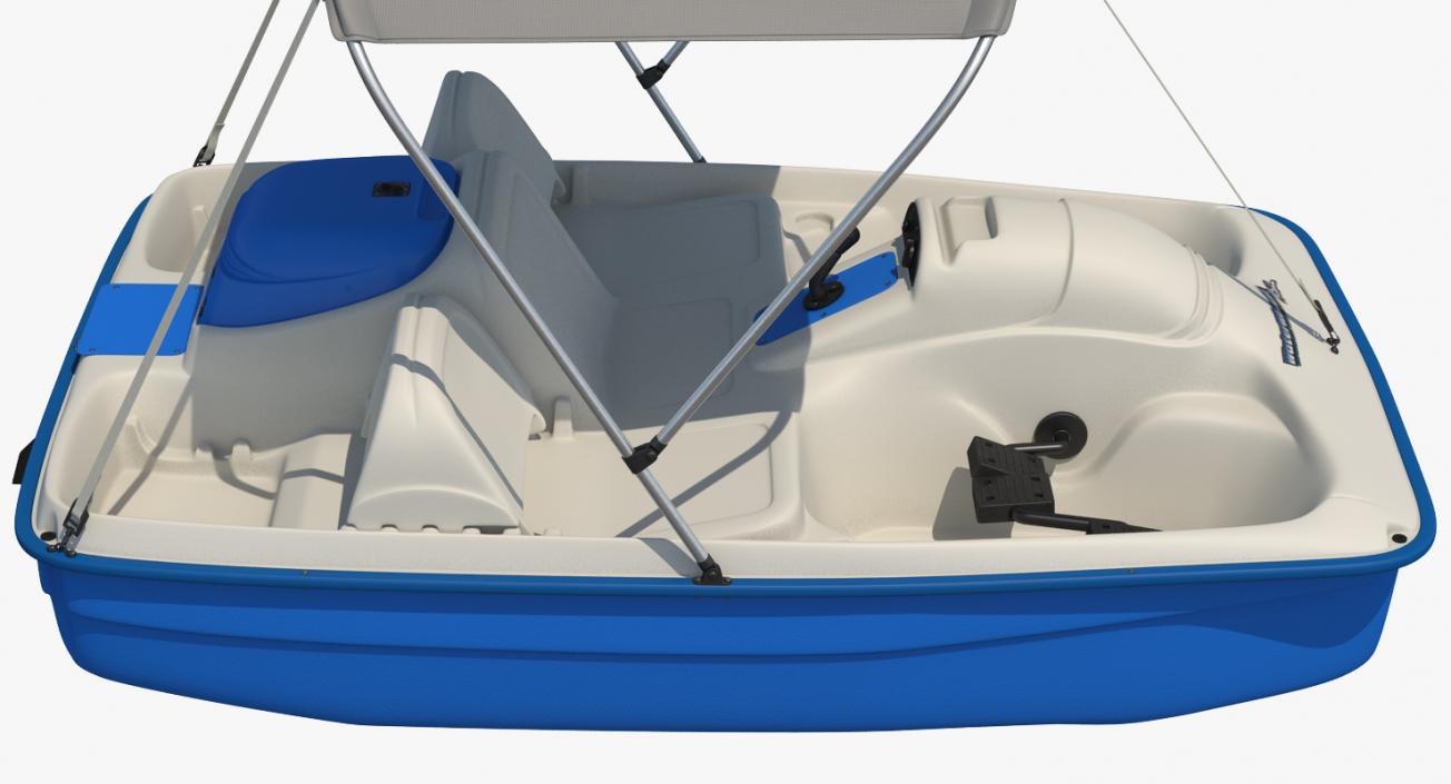 Pedal Boat with Canopy 3D