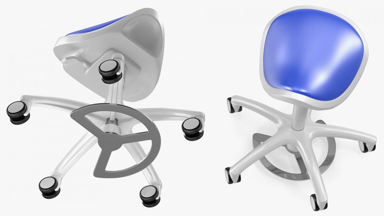 Dental Saddle Stool 3D model