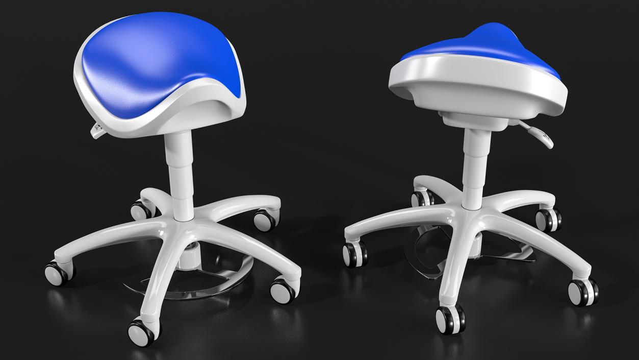 Dental Saddle Stool 3D model