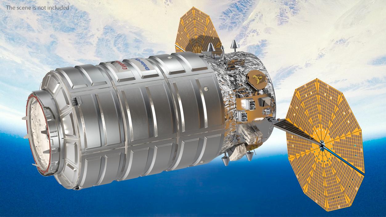 3D model ISS Module Cygnus Enhanced Configuration