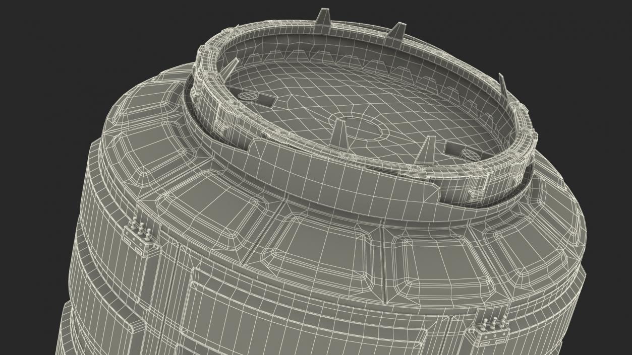 3D model ISS Module Cygnus Enhanced Configuration