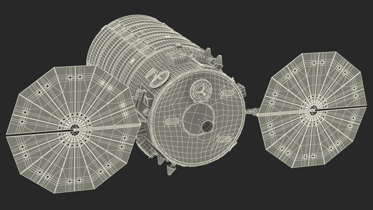 3D model ISS Module Cygnus Enhanced Configuration