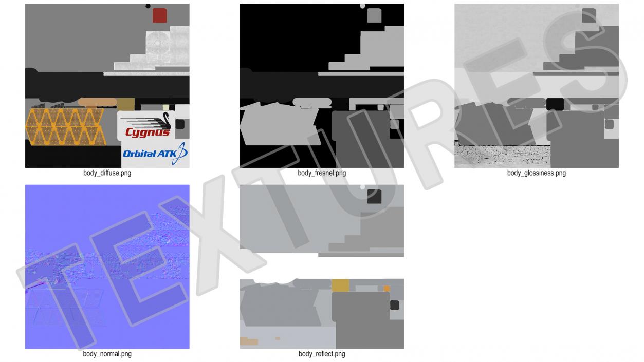 3D model ISS Module Cygnus Enhanced Configuration