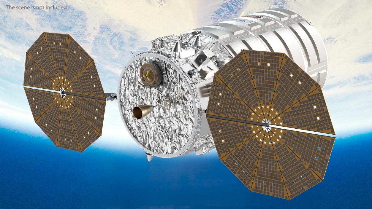 3D model ISS Module Cygnus Enhanced Configuration