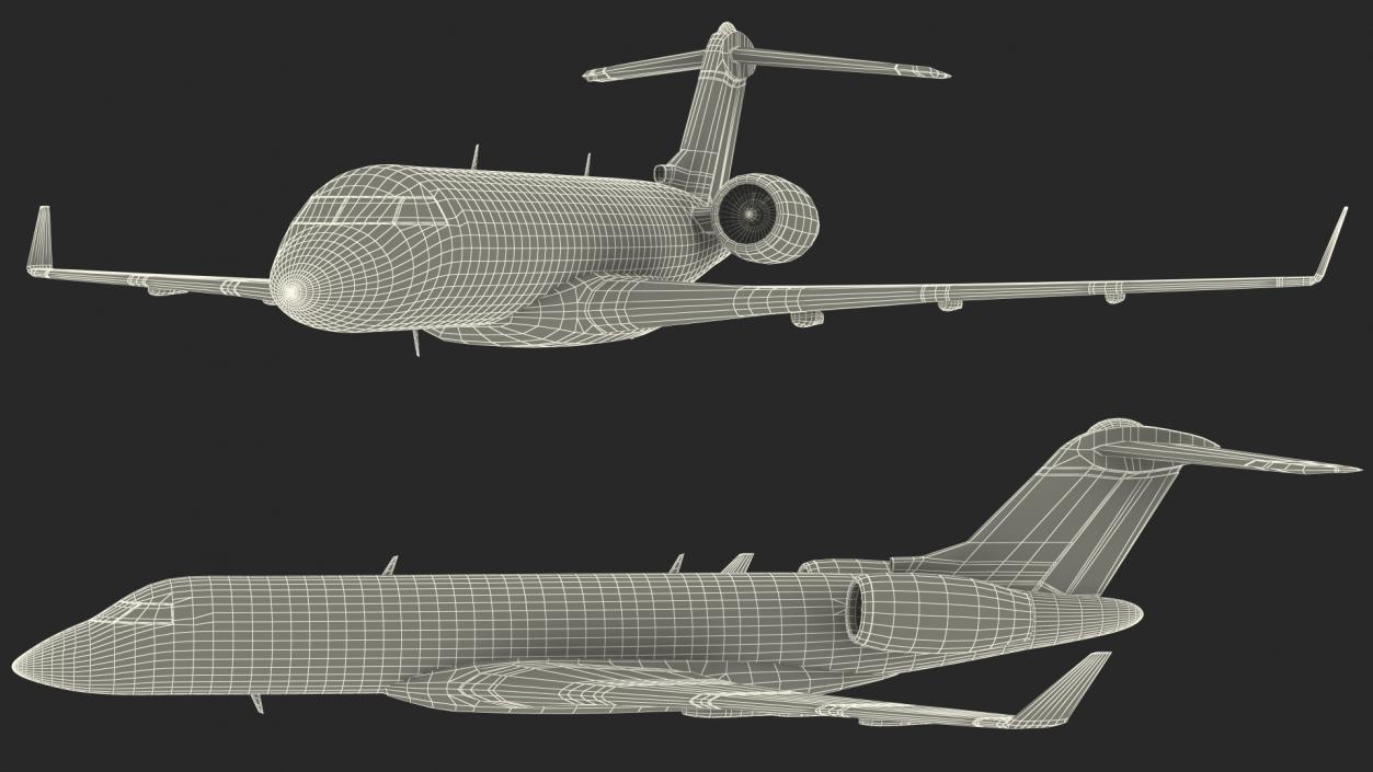 3D Business Jet Scale model