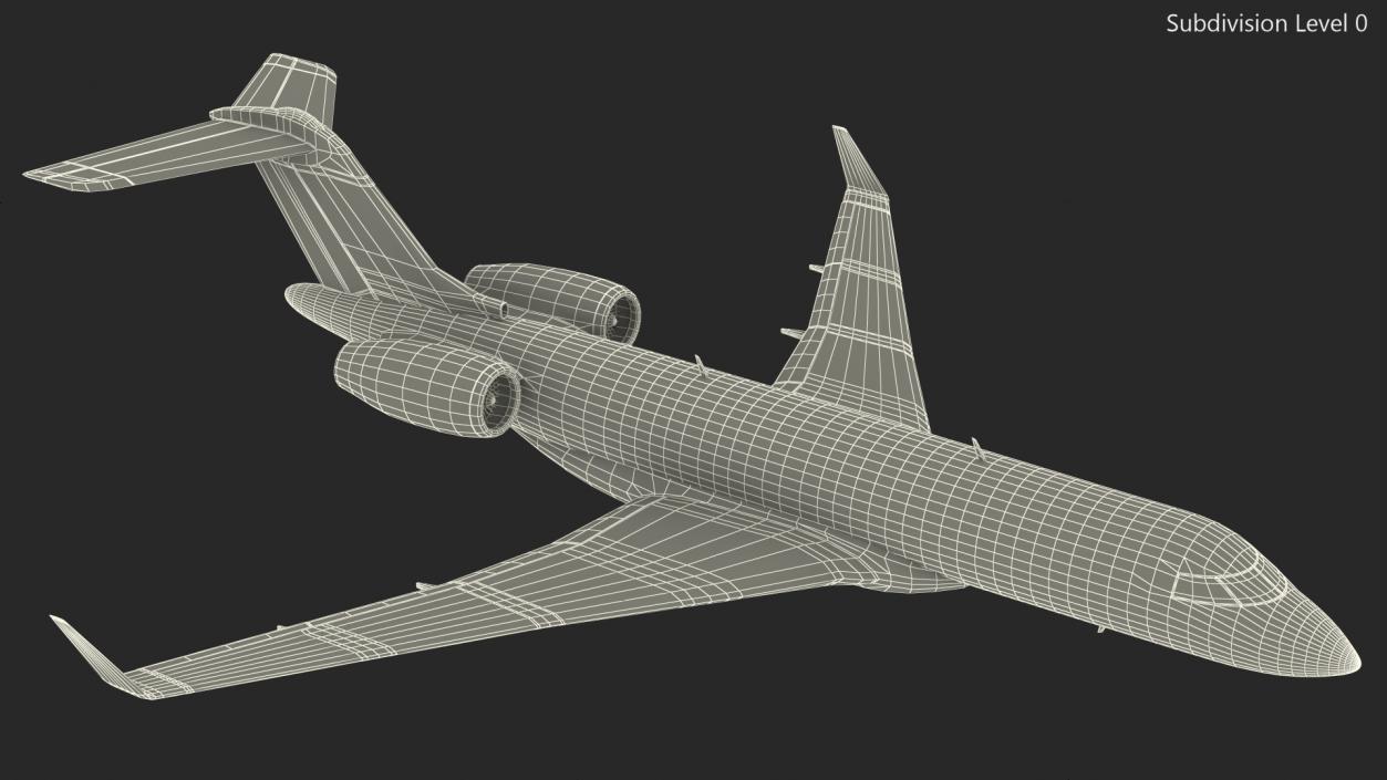 3D Business Jet Scale model